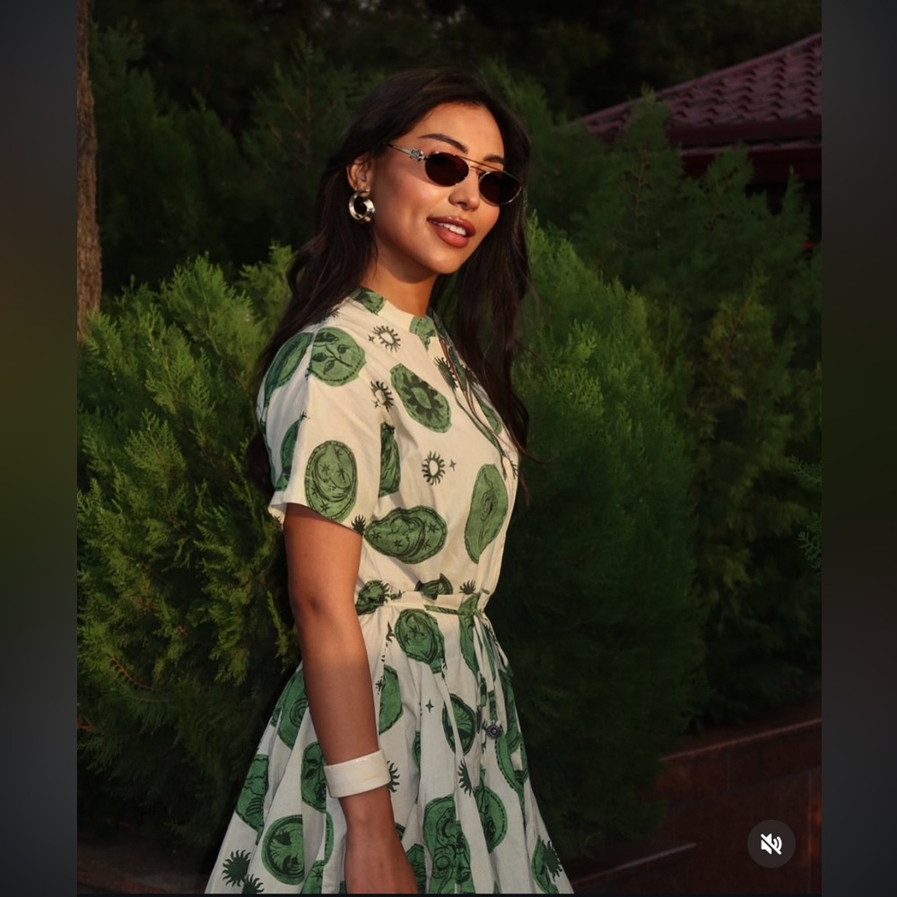 ZARA PRINTED SHORT DRESS - Picture 7 of 16